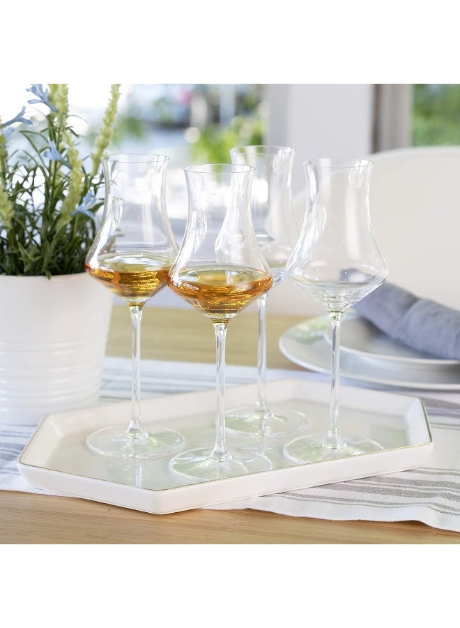 Set Of 4 Willsberger 6.5 Oz Digestive Glass Crystal Clear