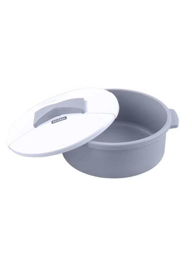 Round Casserole With Lid Polymer Plastic Container DC2554