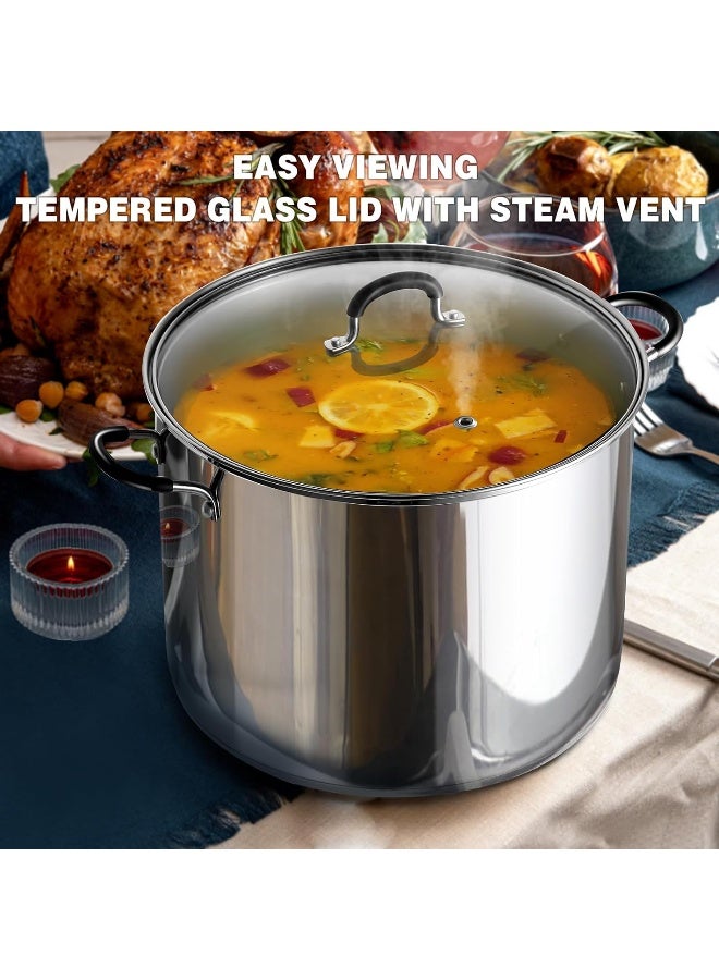 Professional Stainless Steel 12 Quart Stockpot Sauce Pot With Lid