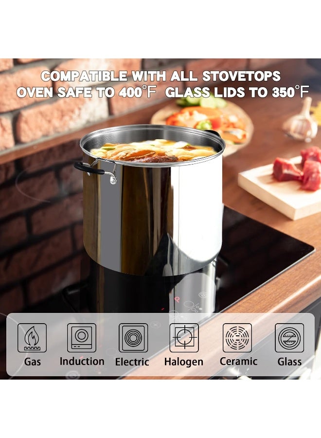Professional Stainless Steel 12 Quart Stockpot Sauce Pot With Lid