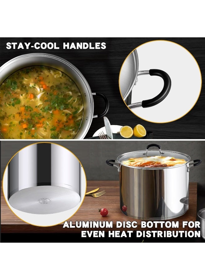 Professional Stainless Steel 12 Quart Stockpot Sauce Pot With Lid