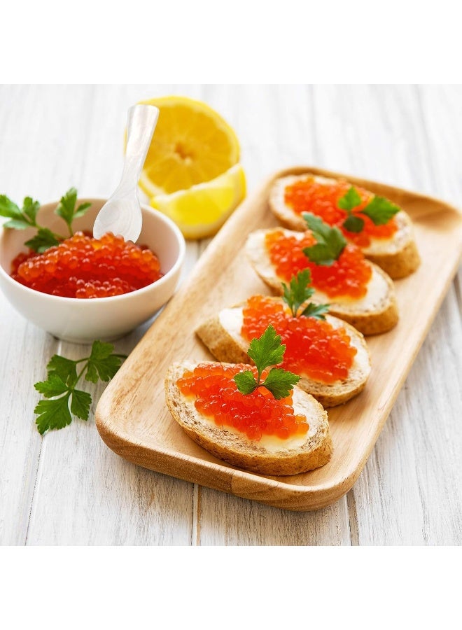 Glass Caviar Chiller Server Set with Caviar Spoons