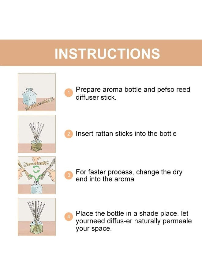 12 Inch Reed Diffuser Sticks, Aroma Diffuser Sticks For Aroma Fragrance (60 Pieces)