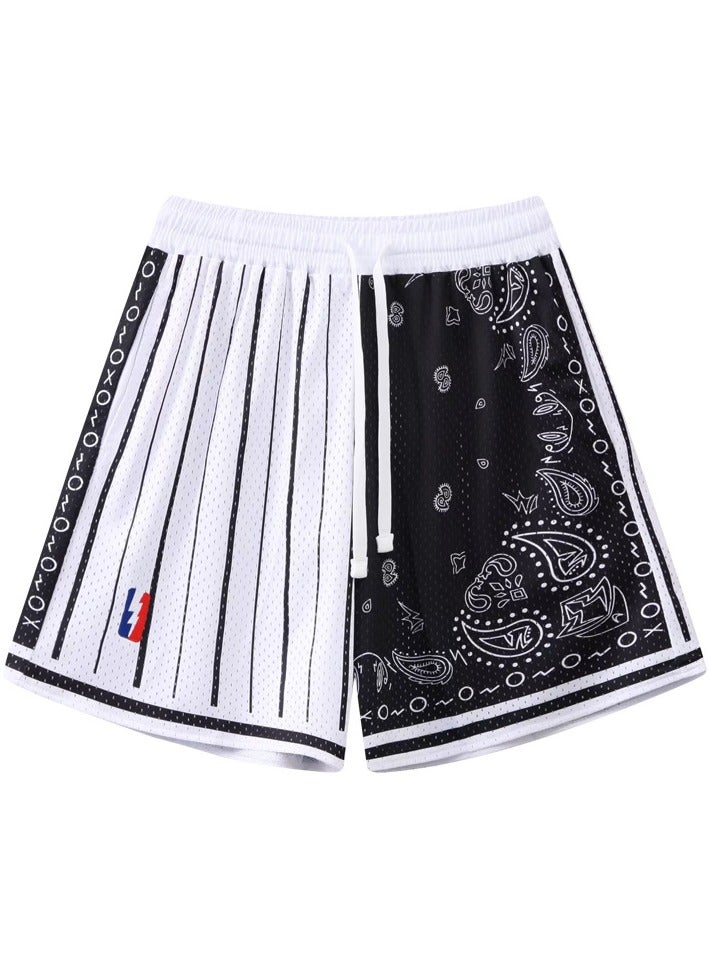 New Quarter Double Layered Mesh Sports Basketball Shorts