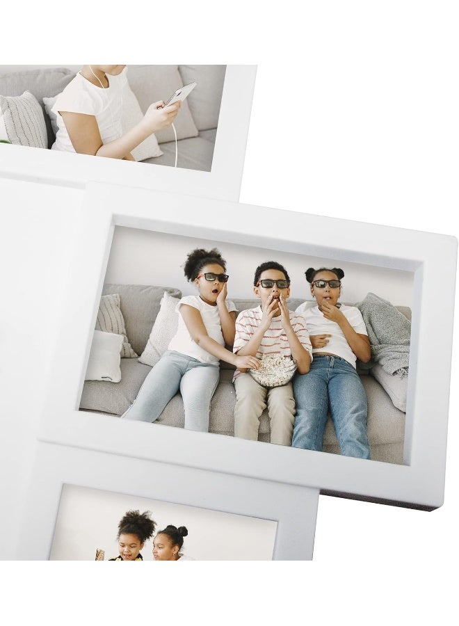 - 8 Photo Collage Frame For Wall 4X6 Picture Frame Collage With Tree Decor Collage Picture Frames For Wall Family Photo Frames For Home Living Room - White