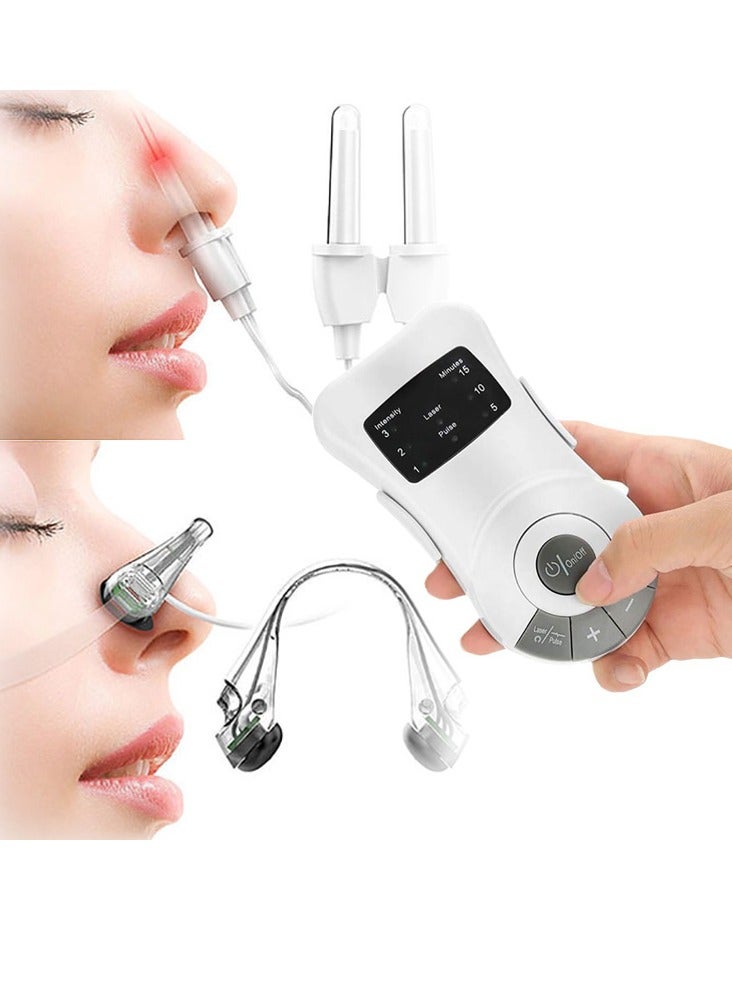 Red Light Laser Nasal Therapy Device, 650nm for Sneezing and Nasal Congestion Relief, Portable and Pocketable, Advanced Red Light Therapy for Effective Nasal Treatment