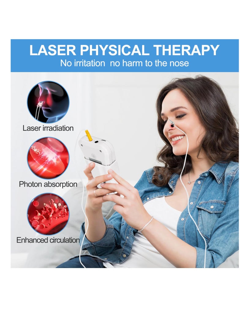 Red Light Laser Nasal Therapy Device, 650nm for Sneezing and Nasal Congestion Relief, Portable and Pocketable, Advanced Red Light Therapy for Effective Nasal Treatment