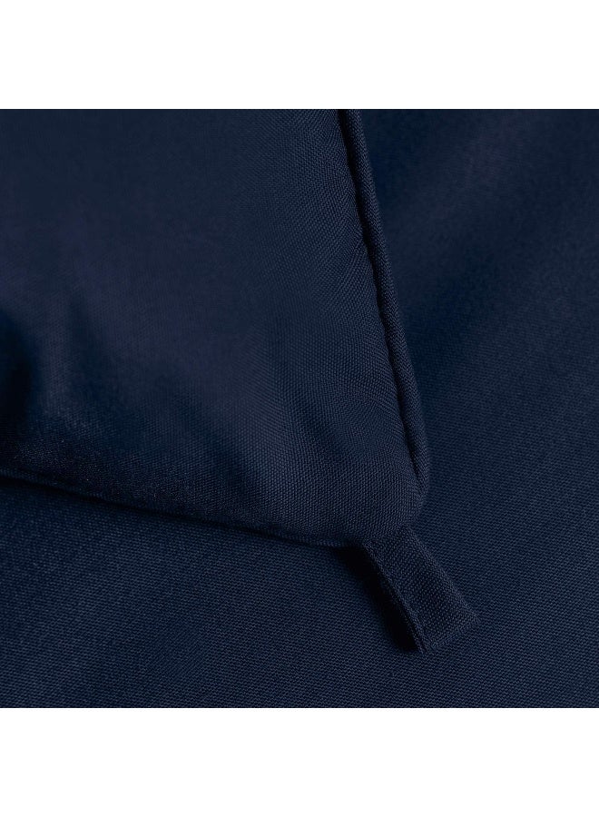 Comforter Duvet Insert - Quilted Comforter With Corner Tabs - Box Stitched Down Alternative Comforter (Twin, Navy)