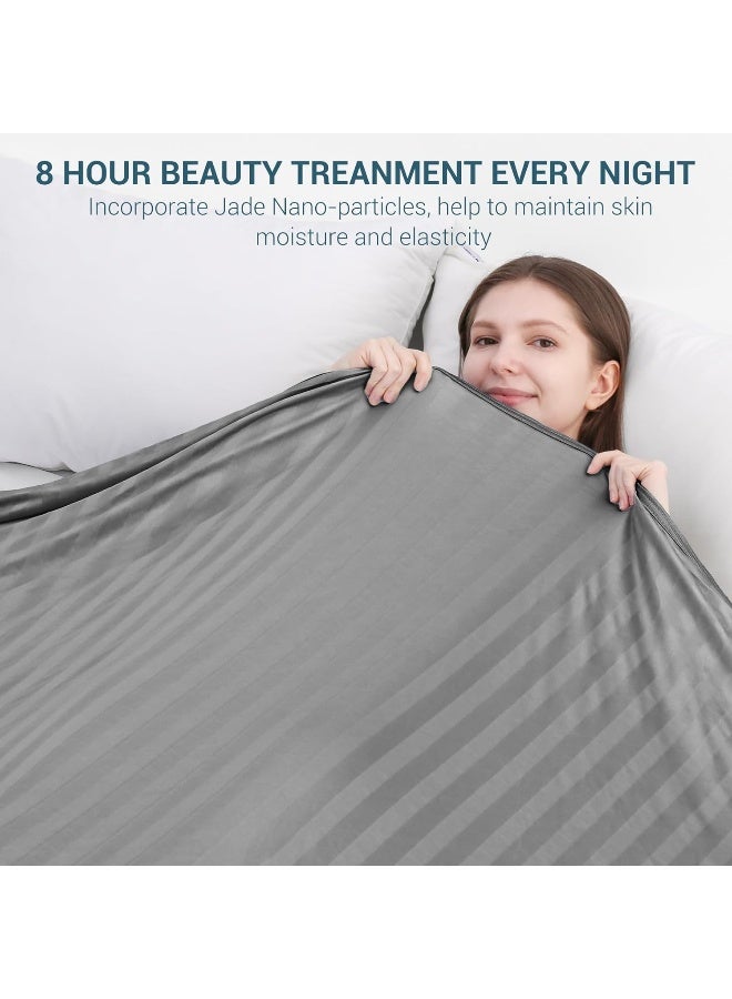 Revolutionary Cooling Blanket King, Absorbs Heat To Keep Body Cool For Night Sweats, Double Sided Arc-Chill 3.0 Cool Fiber Q-Max>0.5, Lightweight Summer Cold Blankets Sleeping 90“ X 108”