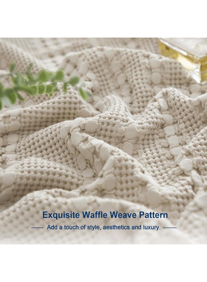 100% Cotton Waffle Blanket King Size, 108