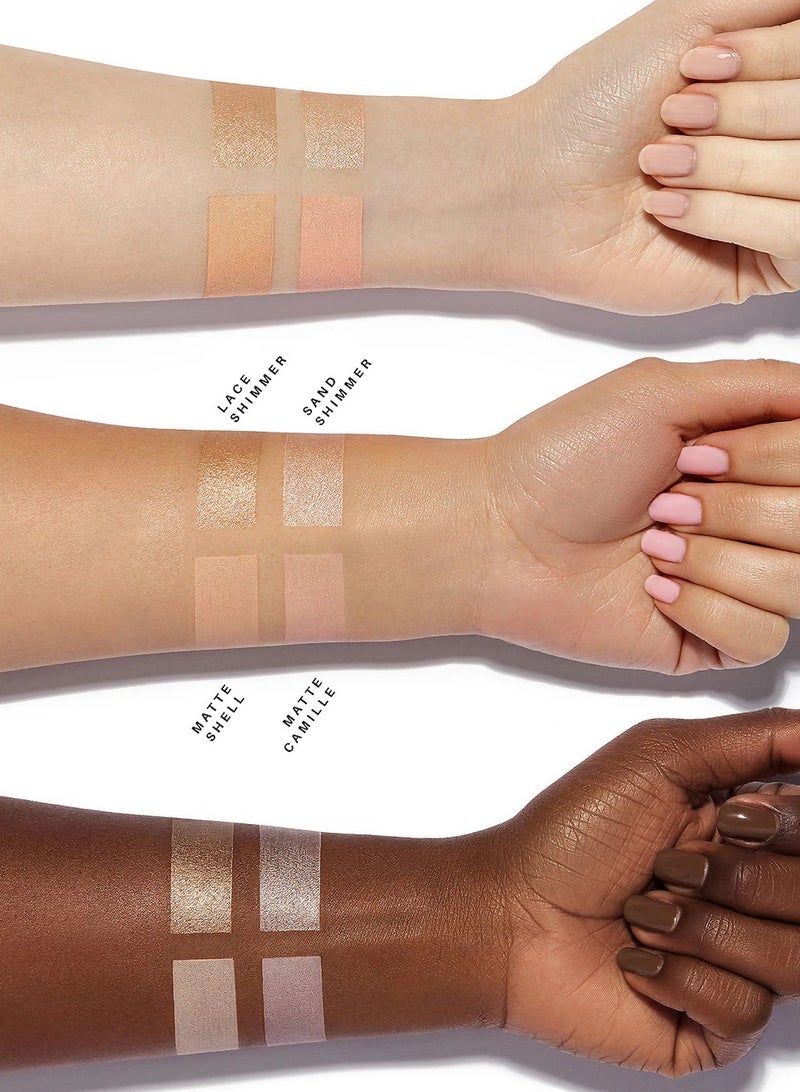 Highlighting Duo Pencil, Matte Shell / Lace Shimmer, 5g Multicolour