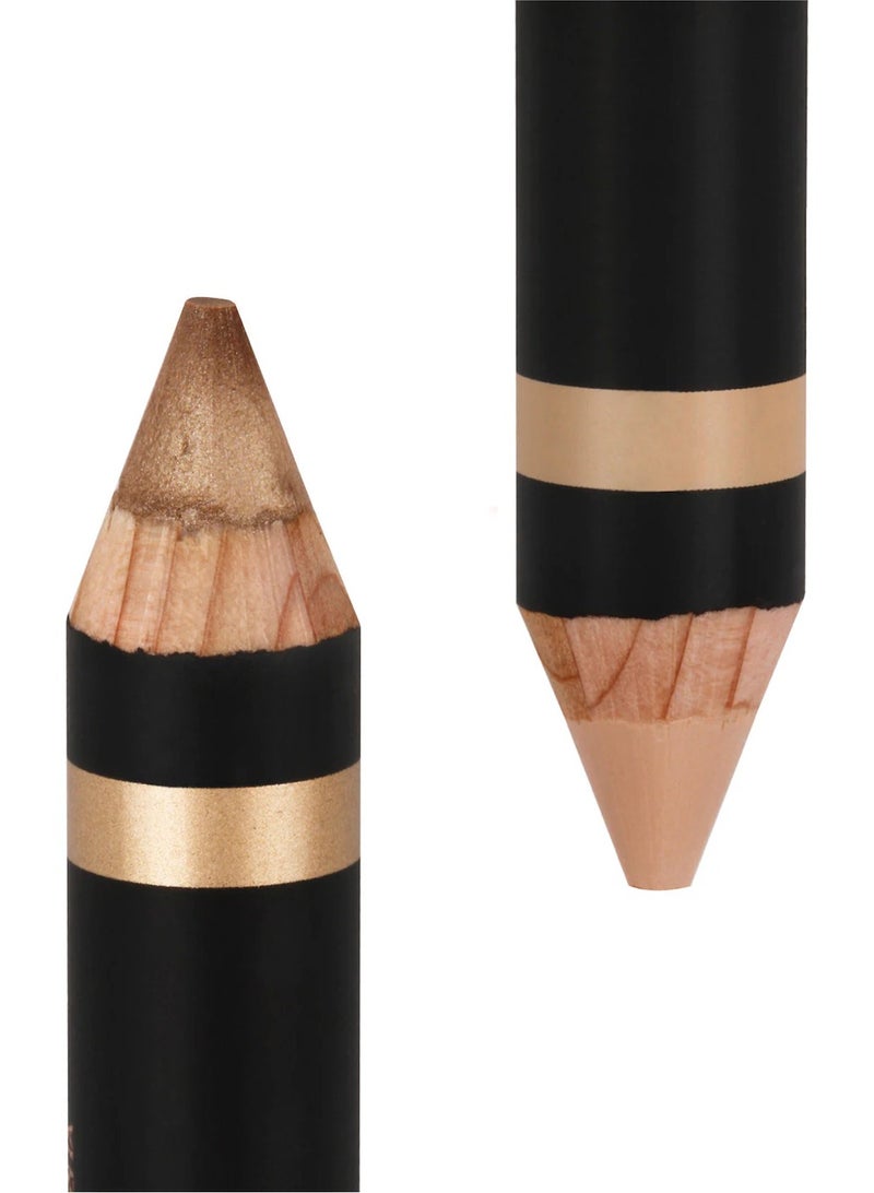 Highlighting Duo Pencil, Matte Shell / Lace Shimmer, 5g Multicolour
