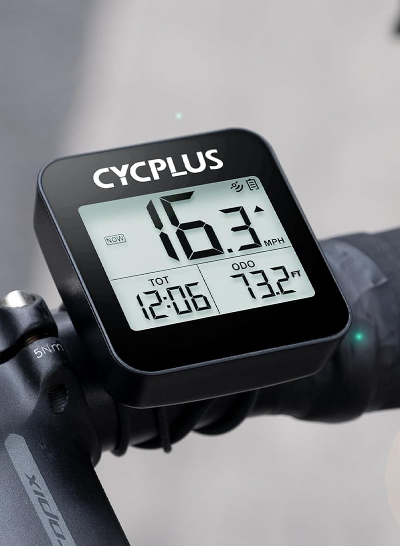 CYCPLUS GPS Bike Computer, Wireless Cycling Computer with Automatic Backlight, Bicycle Speedometer Odometer with Waterproof and Lager Battery