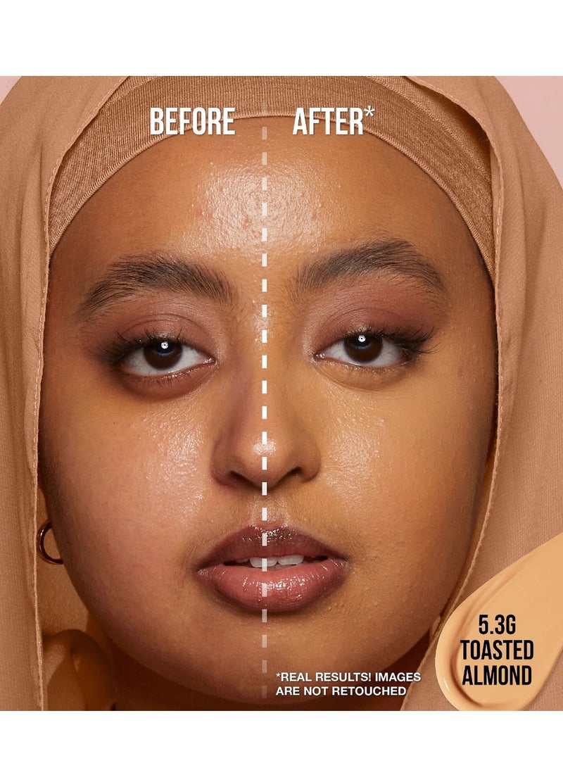 FAUXFILTER Luminous Matte Liquid Concealer - 5.3G Toasted Almond, 9ml Brown