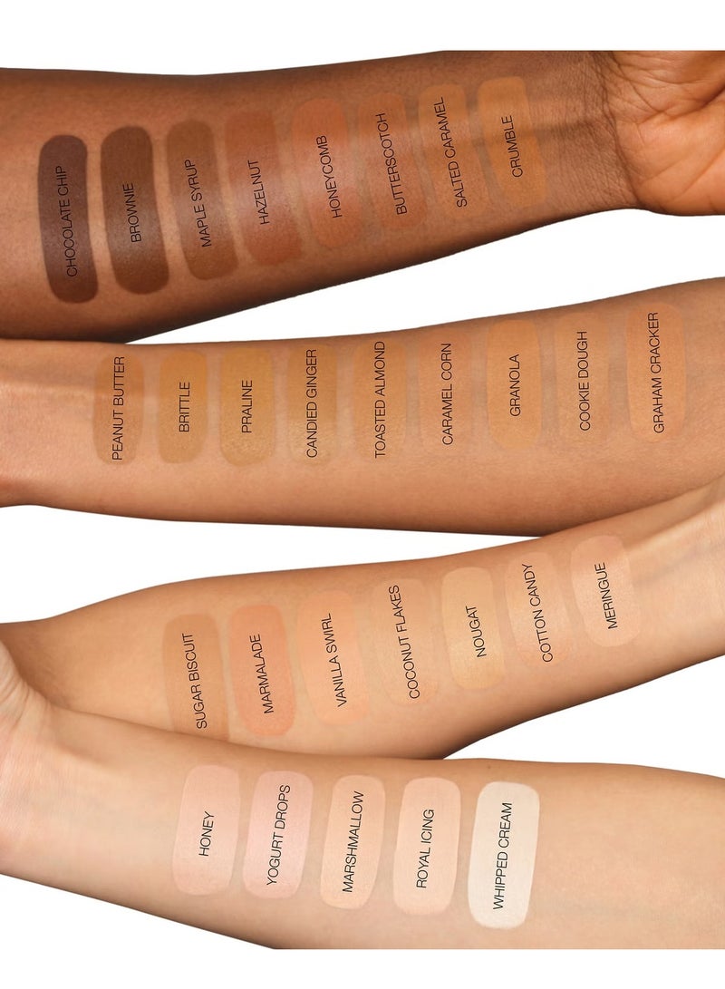 FAUXFILTER Luminous Matte Liquid Concealer - 5.3G Toasted Almond, 9ml Brown