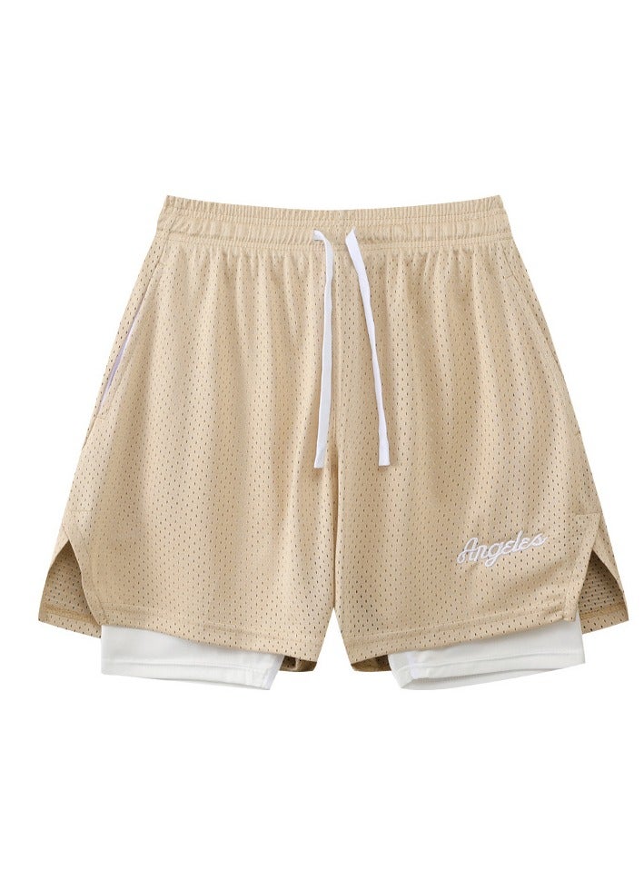 New Three Point Sports Vacation Two piece Basketball Shorts