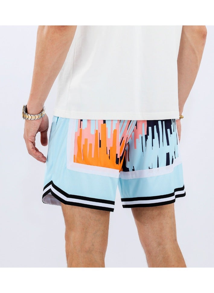 New Printed Casual Sports Three Quarter Shorts