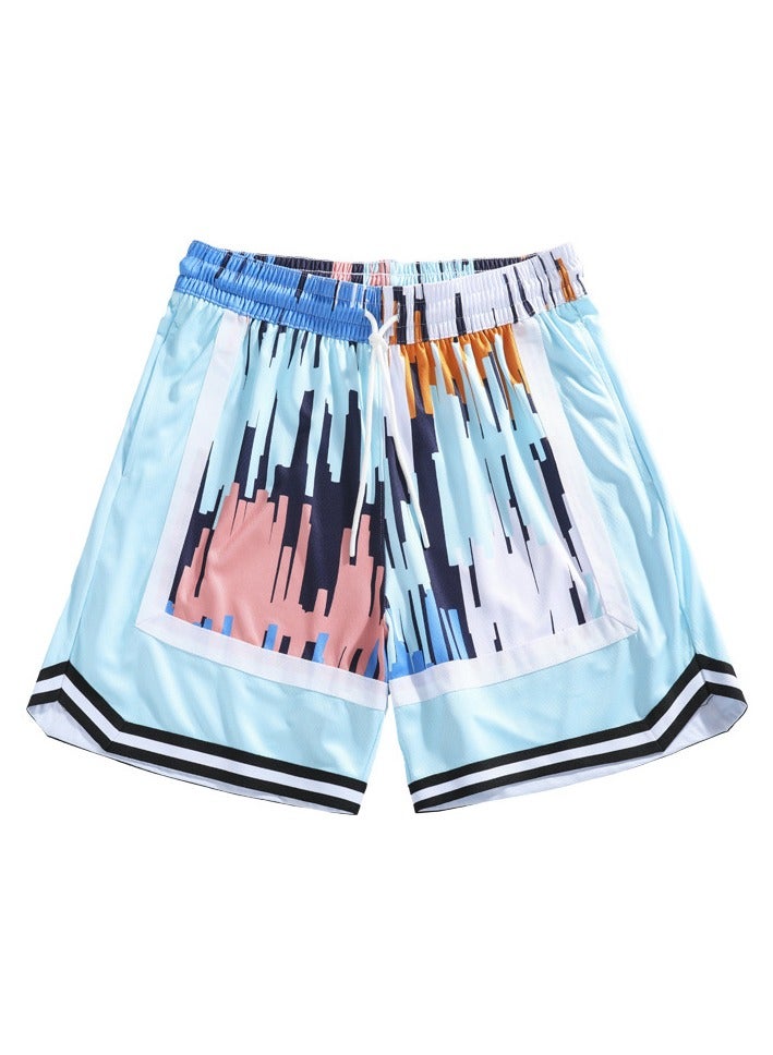 New Printed Casual Sports Three Quarter Shorts