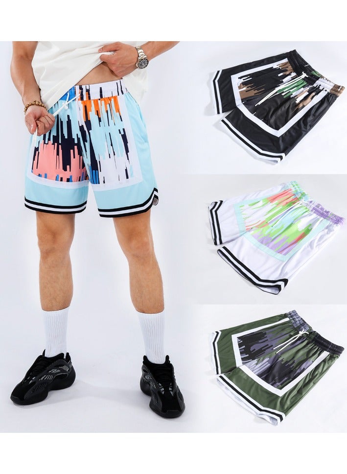 New Printed Casual Sports Three Quarter Shorts