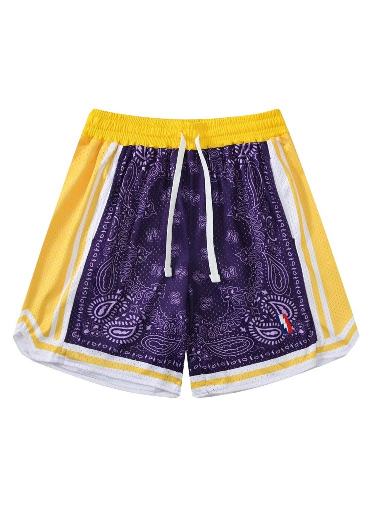 New Quarter Double Layered Mesh Sports Basketball Shorts