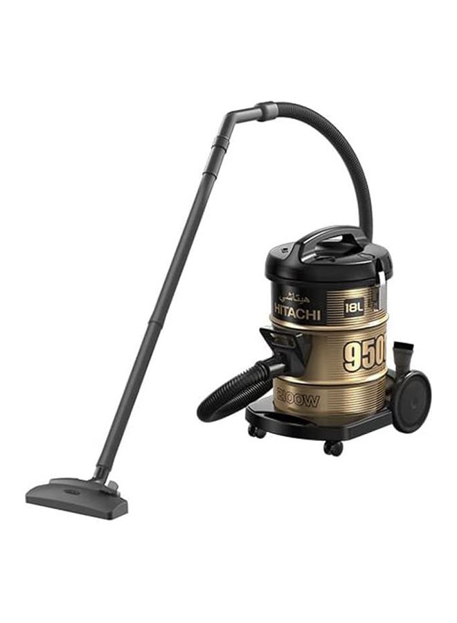 Canister Vacuum 2100W 18 L 2100 W CV-950H SS220 BK Black/Gold