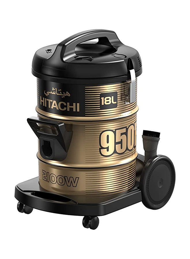 Canister Vacuum 2100W 18 L 2100 W CV-950H SS220 BK Black/Gold