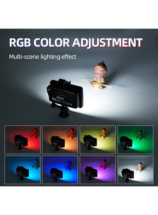 FM-72RGB Waterproof RGB Video Fill Light, 40m/130ft Depth, 5 Watt, 5000-6000K, 3 Color Modes, 3000mAh Rechargeable Battery