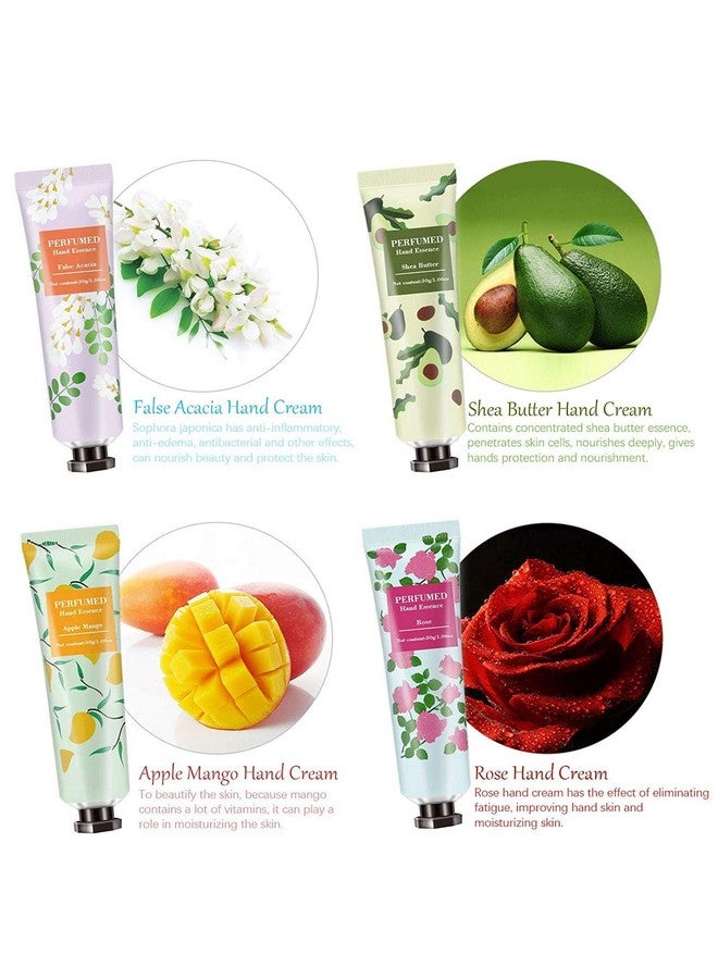 10 Pack Fruits Fragrance Hand Cream Moisturizing Hand Care Cream Travel Gift Set With Shea Butter Natural Aloe And Vitamin E For Men And Women30Ml