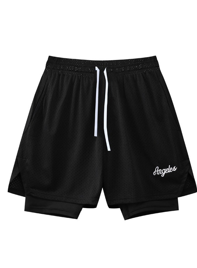 New Three Point Sports Vacation Two piece Basketball Shorts