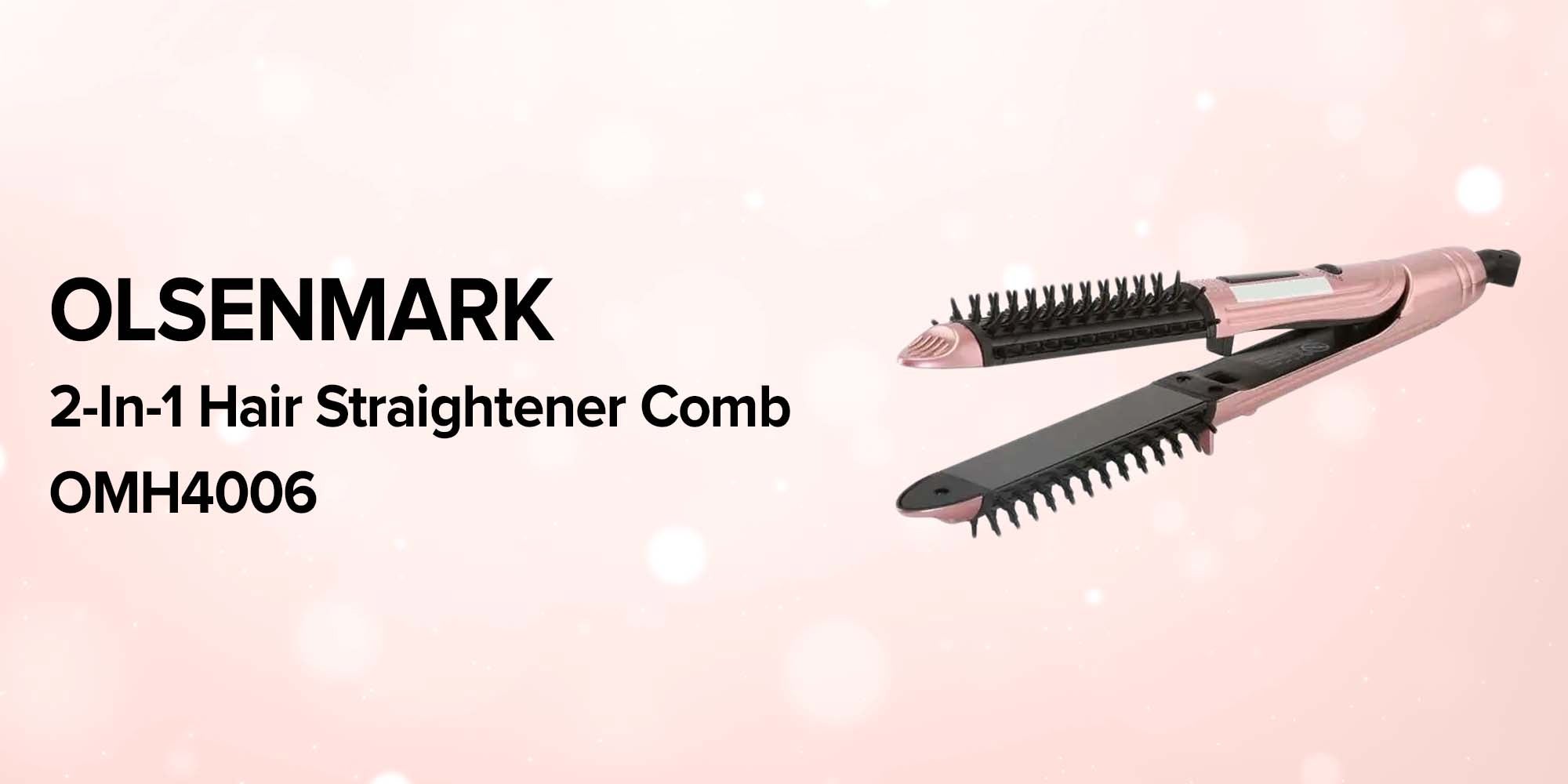 2-In-1 Hair Straightener Comb