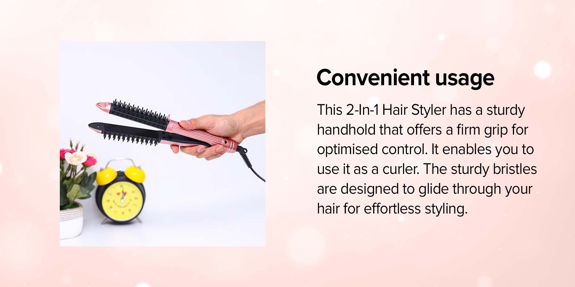 2-In-1 Hair Straightener Comb