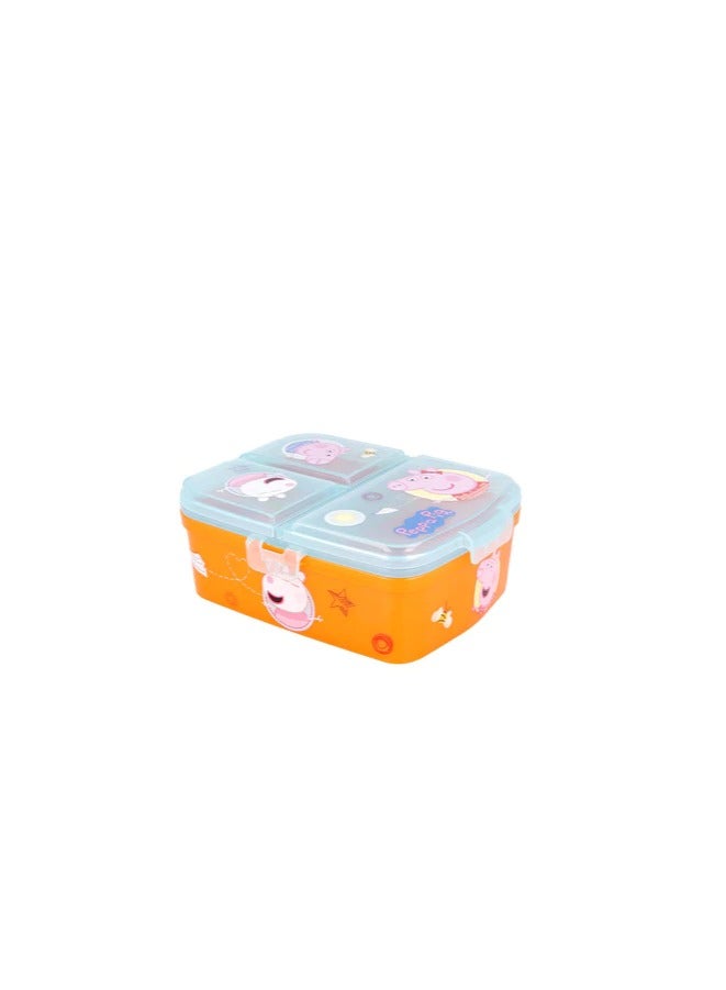 Stor XL Multi Compartment Rectangular Sandwich Box Peppa Pig Kindness Counts