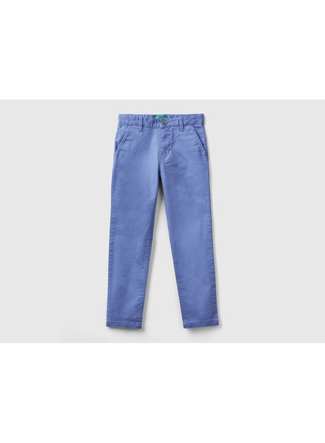 Slim Fit Chinos In Stretch Cotton