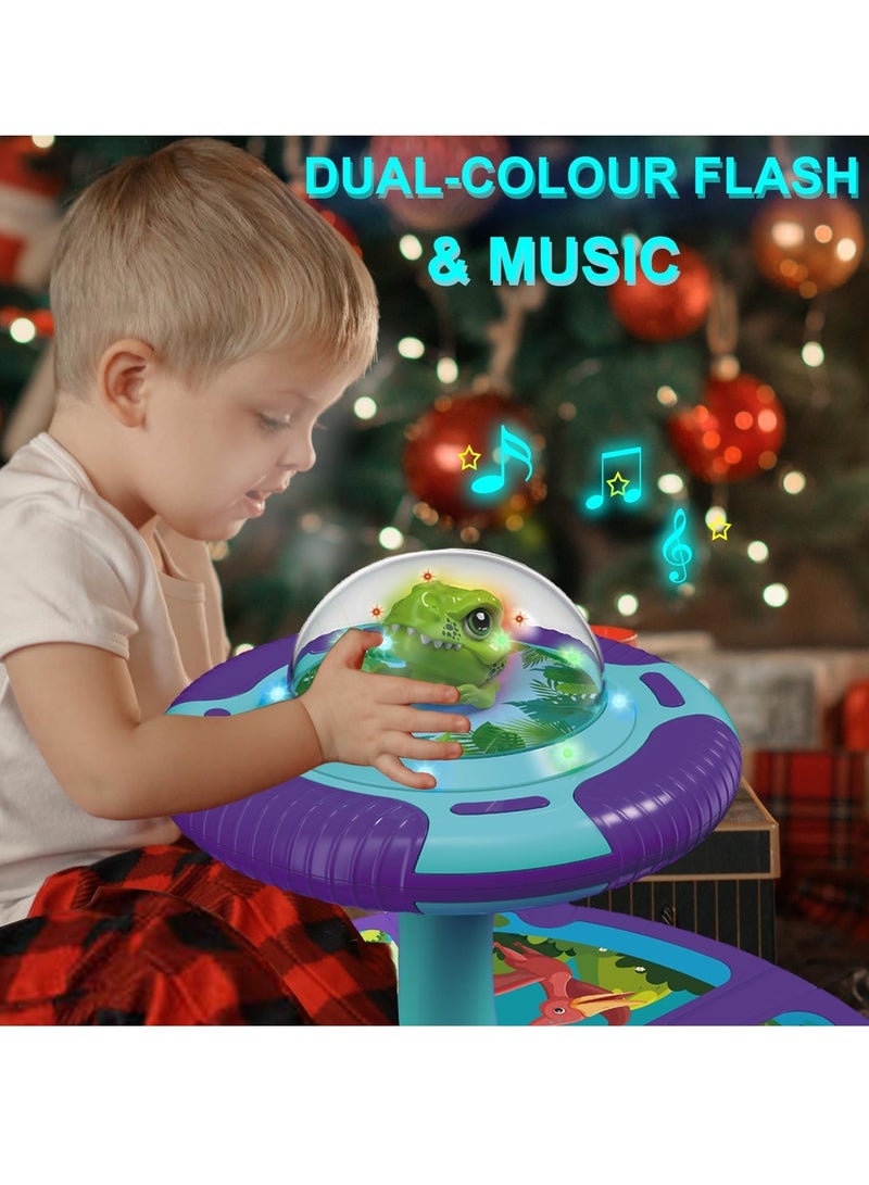 360° Spinning Toy with LED Light and Music, Sensory Toys for Toddlers, Sit and Spin Toys, Early Development Toy for Kids Aged 18 Months +