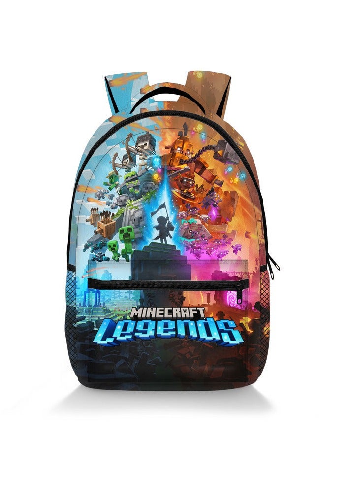 Cartoon Anime Printed Backpack Full Large Capacity Student Schoolbag 30*41*14cm