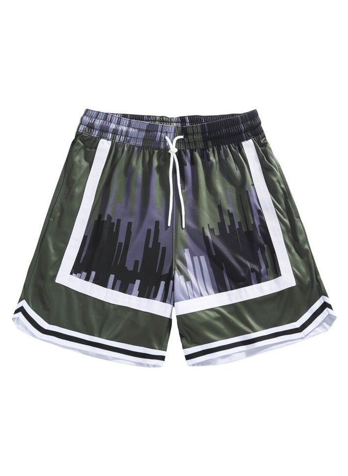 New Printed Casual Sports Three Quarter Shorts