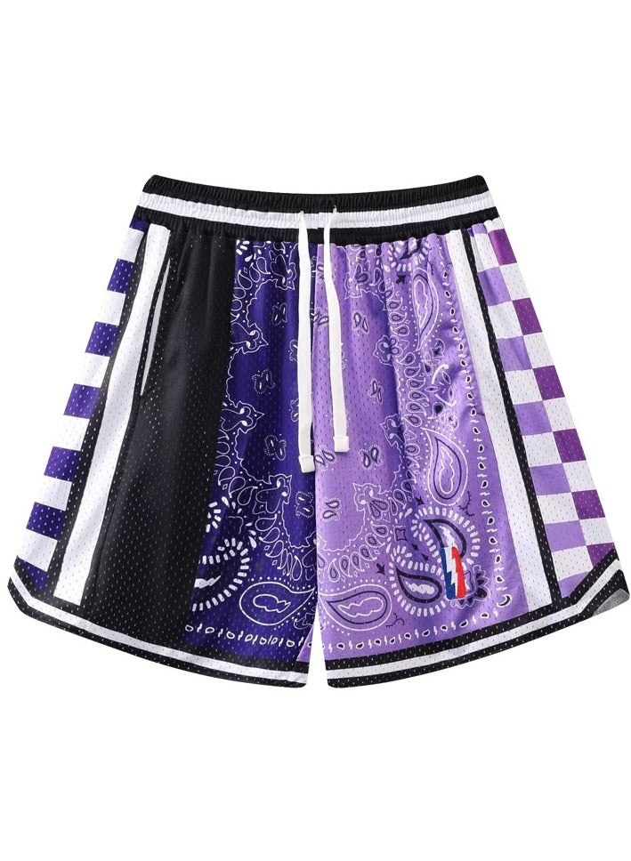 New Quarter Double Layered Mesh Sports Basketball Shorts