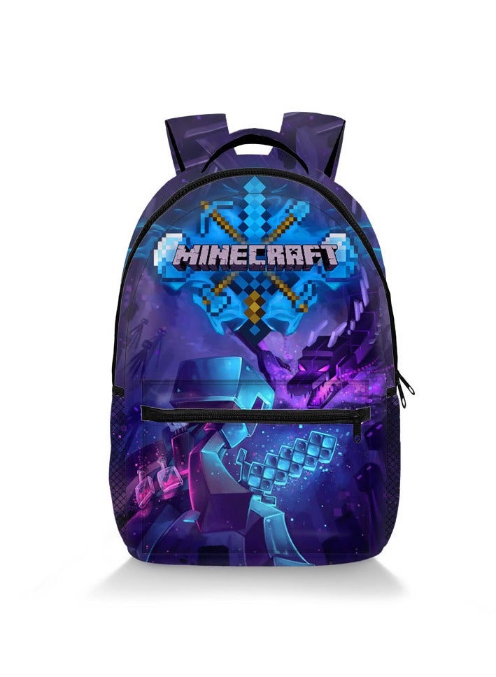 Cartoon Anime Printed Backpack Full Large Capacity Student Schoolbag 30*41*14cm