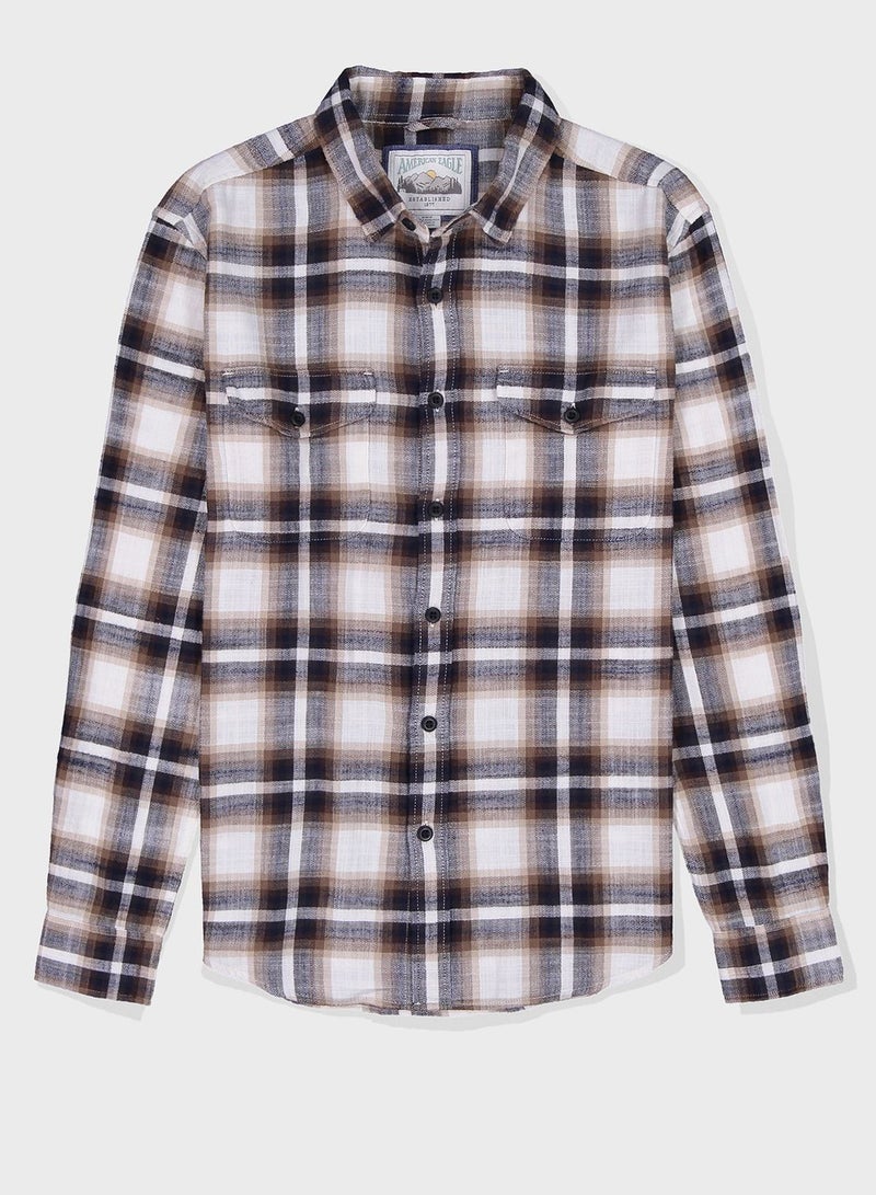 Checked Regular Fit Shirt