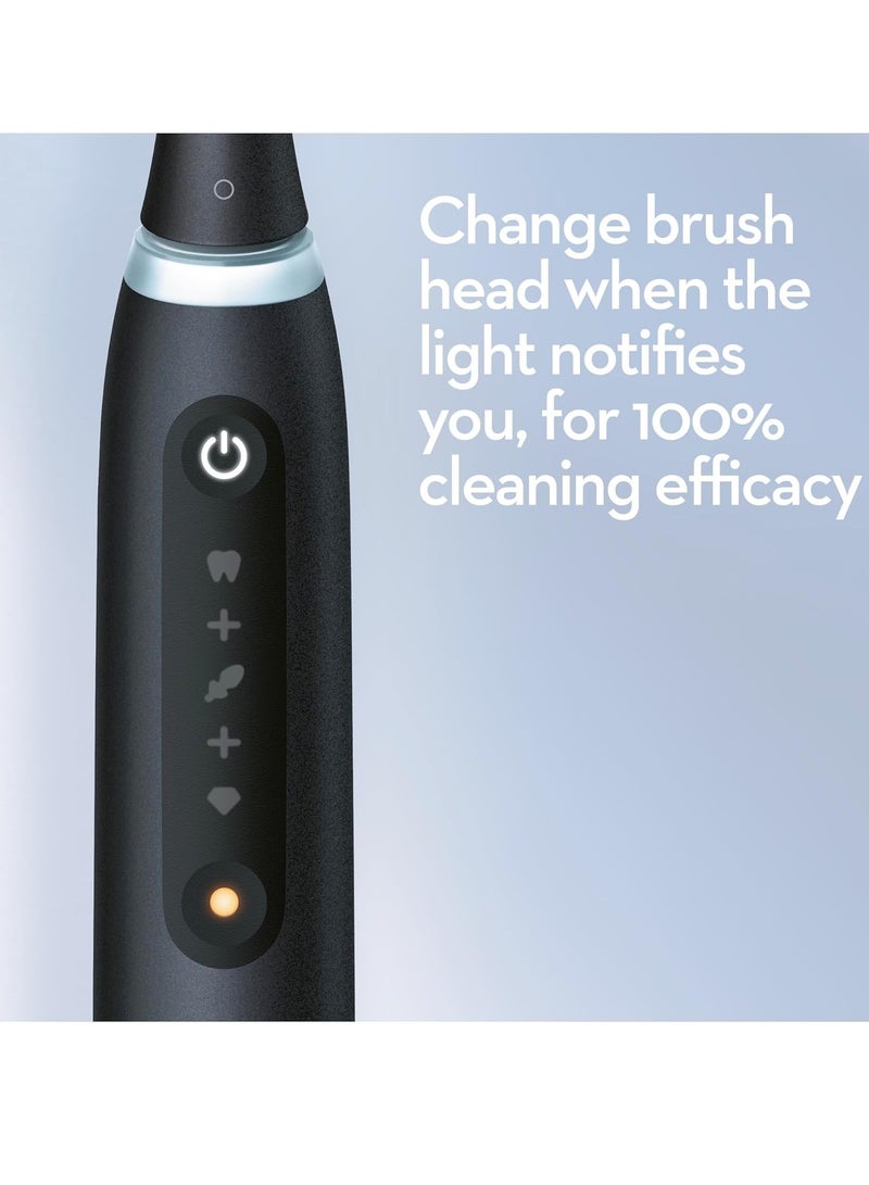 Oral B iO5 Series 5N Electric Rechargeable Toothbrush, Built with AI, Optimal Pressure Control, LED Interface, Bluetooth Connectivity, 5 Personalized Brush Modes – Black