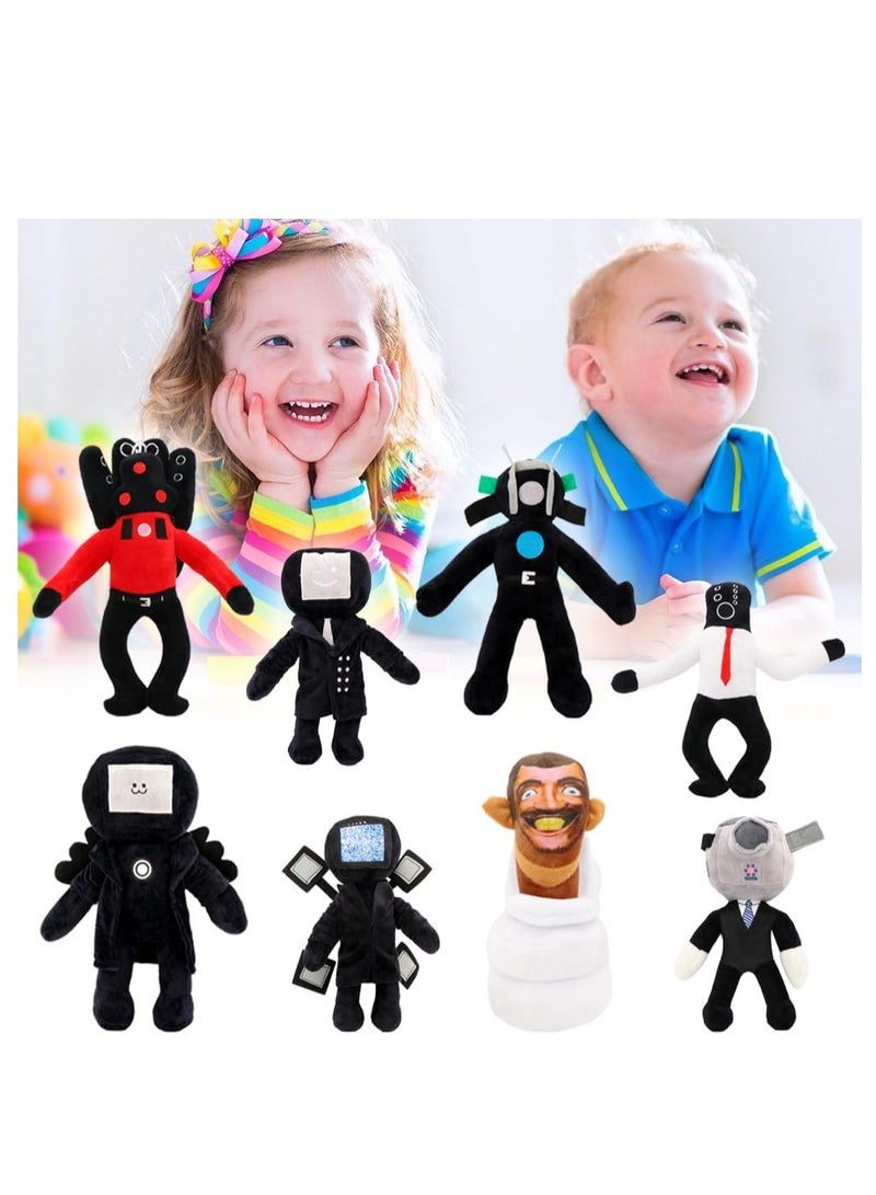 Skibidi Toilet Plush Toy Stuffed Animal Plushie Doll Stuffed Plushie Doll Toys Collectible Gifts for Kids Fans Adults Birthday