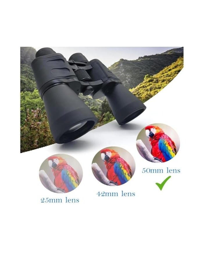 Professional Telescope Binoculars with Pouch | HD Vision Adults Long Distance for Bird Watching, Sightseeing, Wildlife Trekking (Black,1-Pcs)