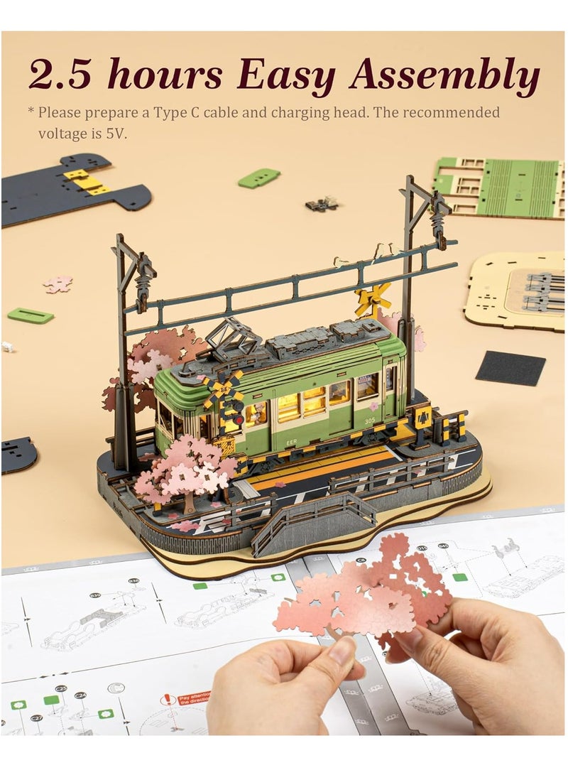 Rolife Sakura Journey 3D Wooden Puzzle TGS02 Decorative DIY Crafts/Birthday Gifts/Home Decor For Girls&Boys Teens&Adults