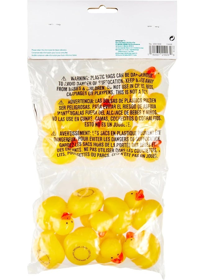 amscan Mini Rubber Duck Favors, 16Pcs