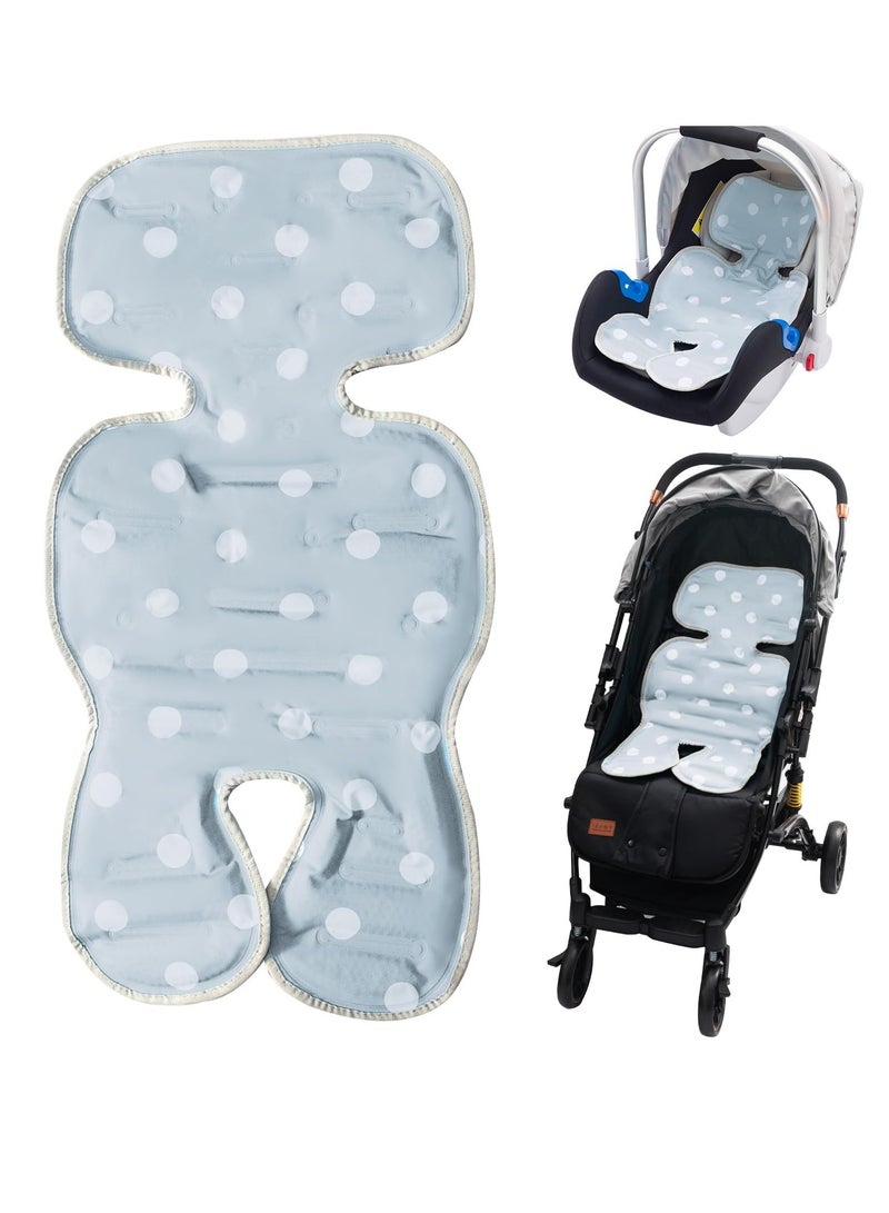 Car Seat Cooler Pad for Babies 2in1 Reversible Breathable Seat Cooler Mat, Summer Baby Stroller Seat Liners Multifunctional Baby Cushion Suitable for Stroller Baby Dining Chair Child Safety Seat