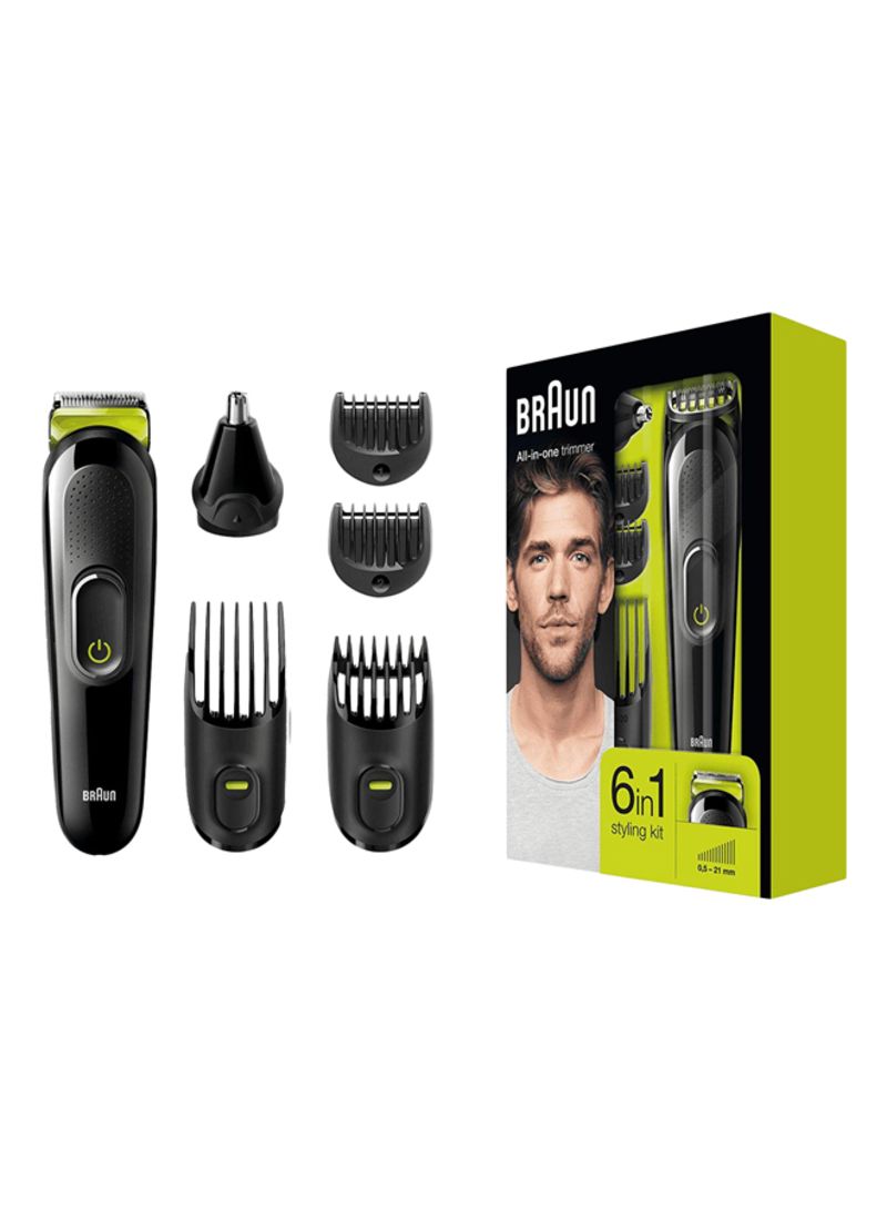 6-In-1 Trimmer Kit Black/green