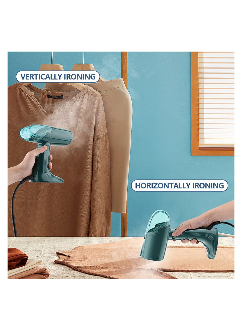 1500W Portable Foldable Steam Iron, Fabric Wrinkles Remover Steamer for Clothes, Curtains, Sofa Covers