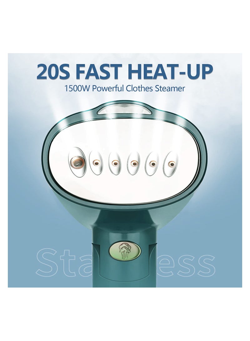 1500W Portable Foldable Steam Iron, Fabric Wrinkles Remover Steamer for Clothes, Curtains, Sofa Covers