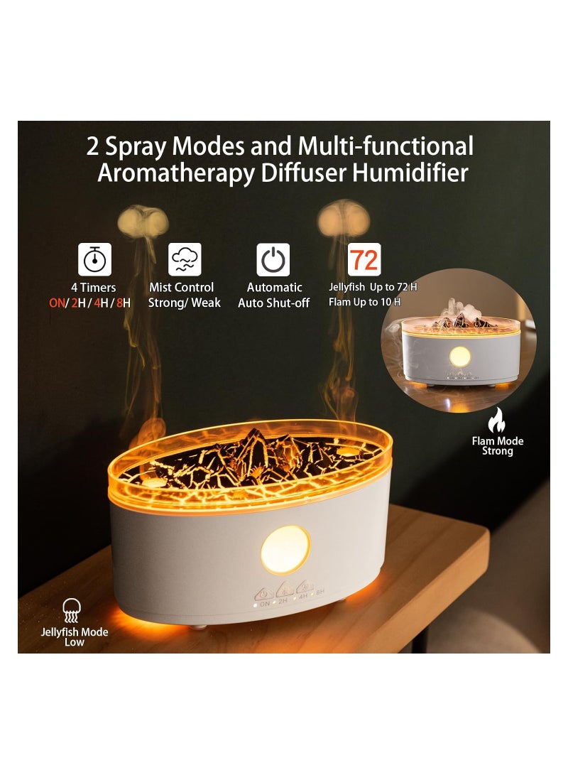 Essential Oil Diffuser, Cool Mist Ultrasonic Humidifier Diffusers, 300ml Aromatherapy Diffuser, with Remote Control, Auto Shut-Off & Timer, Essential Oils for Office Home Gifts, 3 Lighting Modes