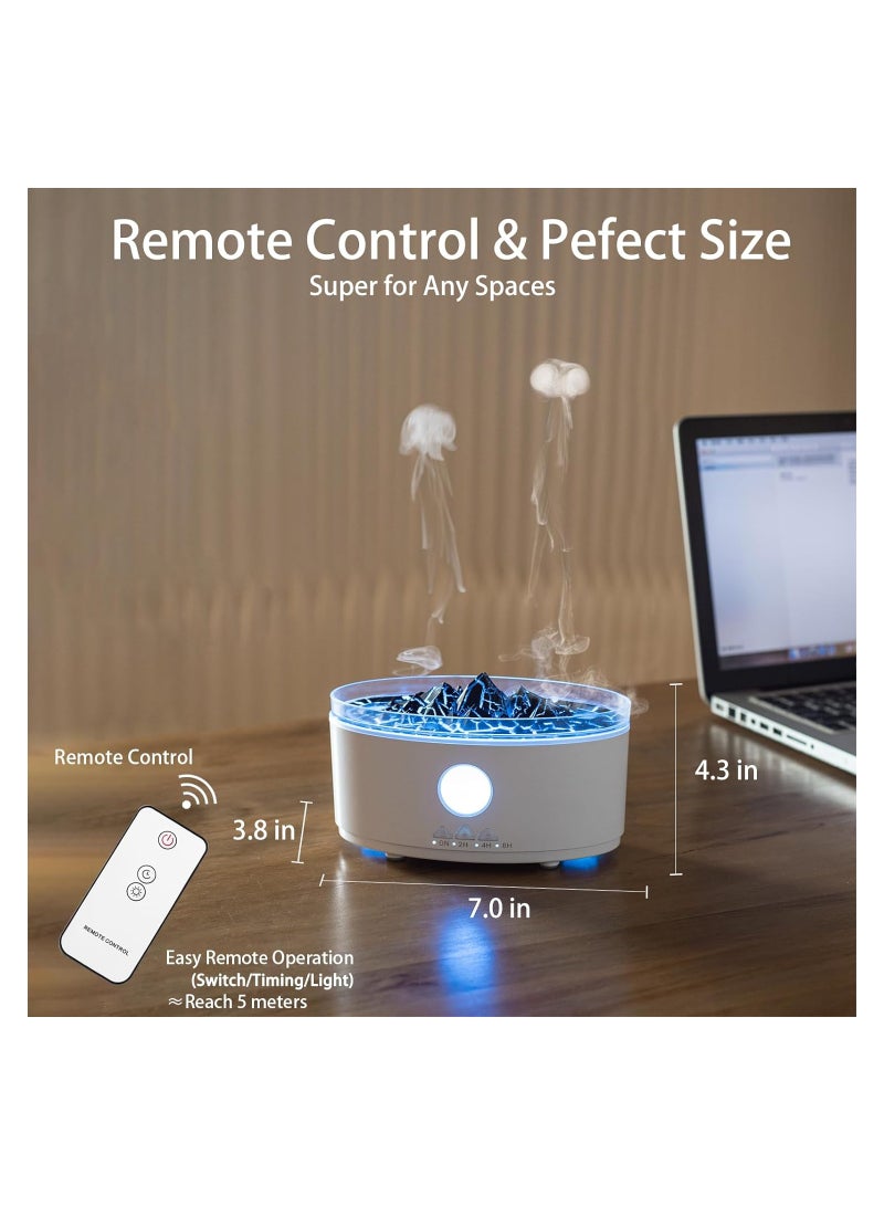 Essential Oil Diffuser, Cool Mist Ultrasonic Humidifier Diffusers, 300ml Aromatherapy Diffuser, with Remote Control, Auto Shut-Off & Timer, Essential Oils for Office Home Gifts, 3 Lighting Modes